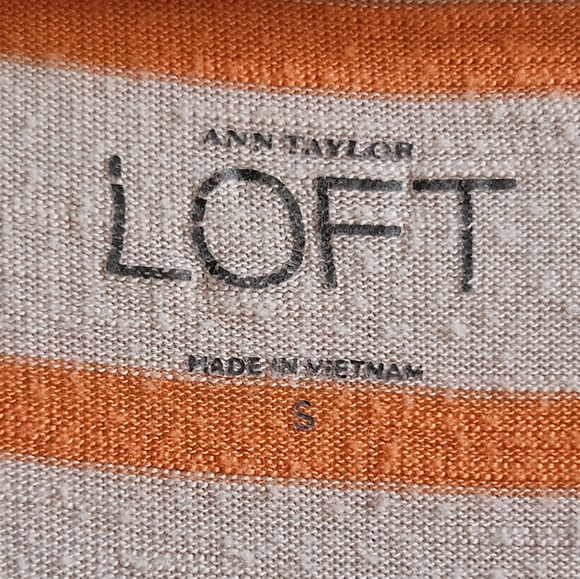 Loft Striped Short-Sleeve Tee in Women's S - Picture 8 of 10